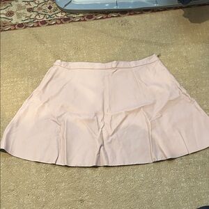 Pink Faux Leather Women's Skirt